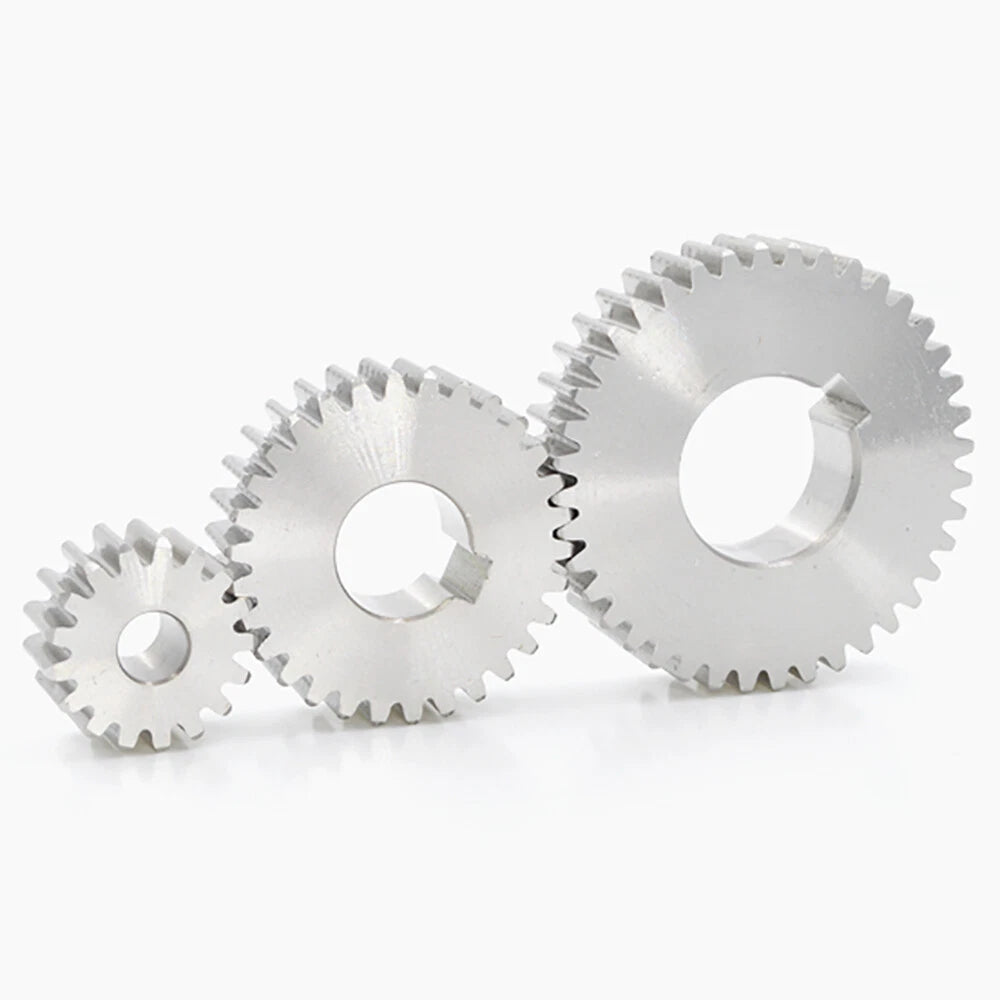1/1.5/2 Mod 12~120 Teeth, Flat Gear Cylindrical Gear, Spur Gears Stainless Steel