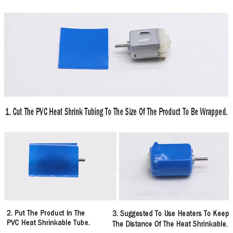 PVC Heat Shrink Tubing 27 - 43mm – Colorful Insulation Sleeve for Wire & Cable - HomeDIYer
