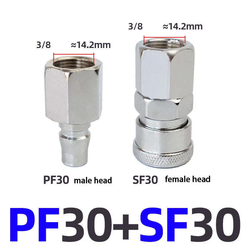 C-Type Self-Locking Air Line Quick Release Fittings — Hose Compressor Connectors