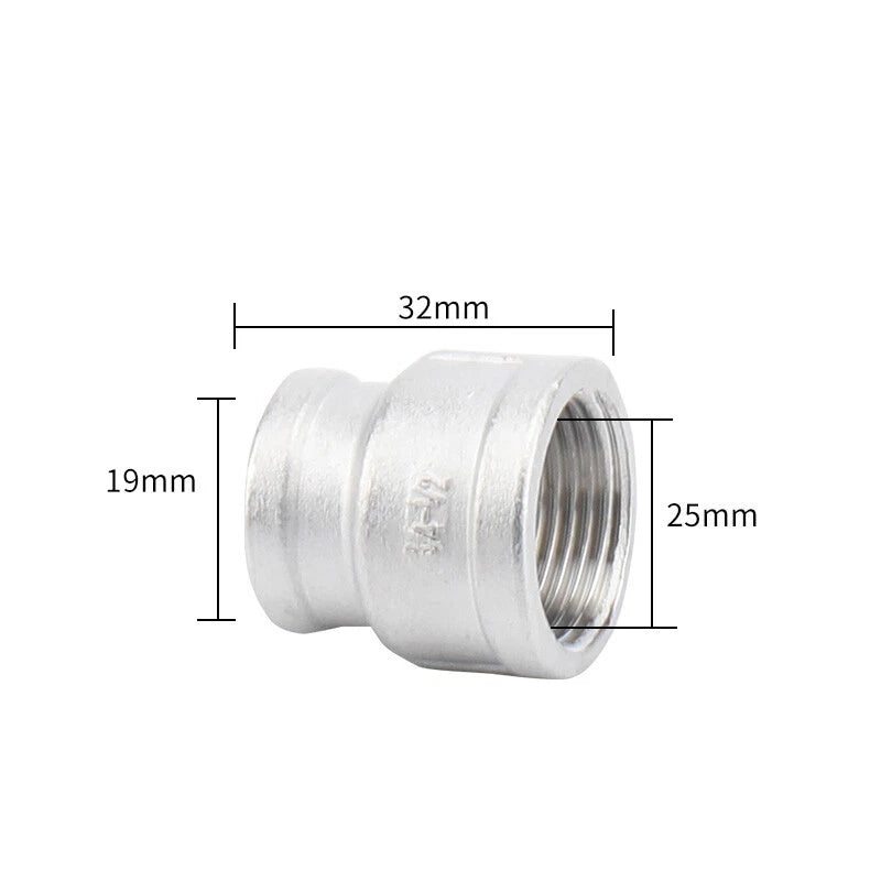 BSP Stainless Steel Reducing Bush — Female Thread Pipe Fitting