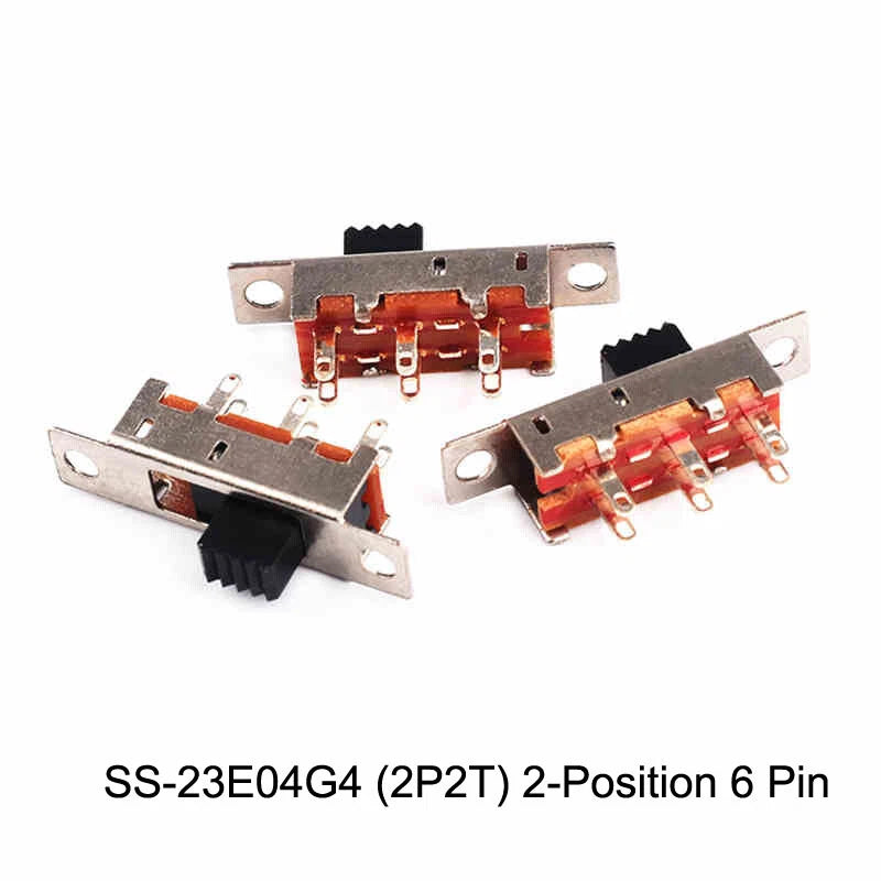 Miniature Slide Switch — 2P2T / 2P3T, 2 & 3 Position, SS/SK Series (G1.5–G6)