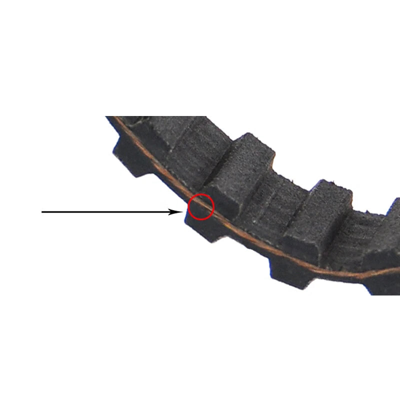 Double Sided Toothed Timing Belt – DL Series, Black Closed Loop, 20mm & 25mm Width