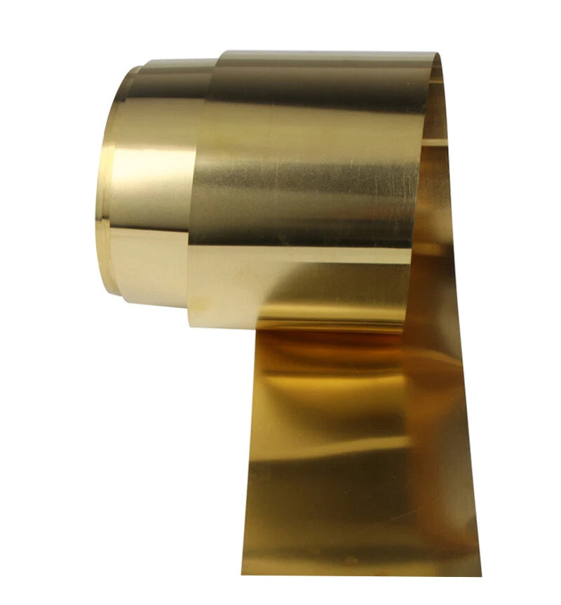 Brass Sheet Roll Metal Thin Foil Plate Pure Sheet Brass Coil Thicknes 0.02~0.5mm