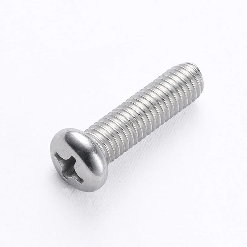 M6 Phillips Pan Head Machine Screws — 304 Stainless Steel, 6mm to 100mm - HomeDIYer