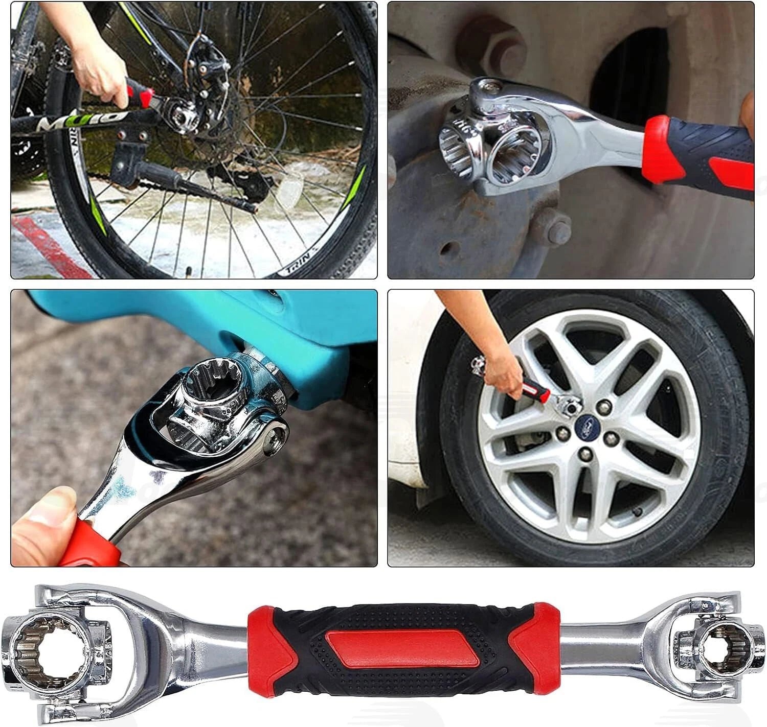 52 in 1 Universal Socket Wrench Multifunction 360° Rotating Head Spanner Tool