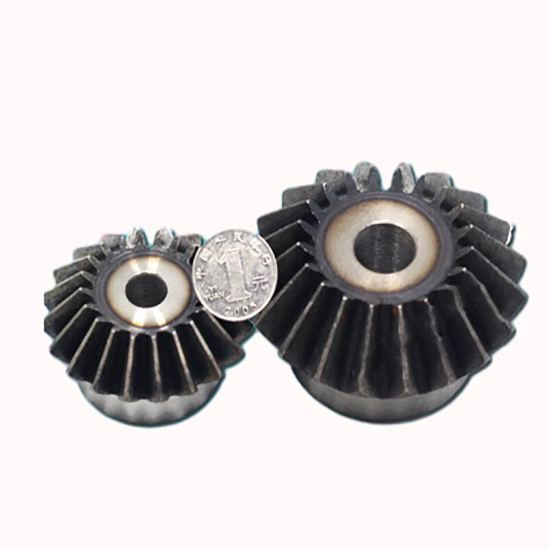 4/5/6 Mod Bevel Gear 15-30 Teeth Transmission Gears Bevel Teeth 90° 45# Steel