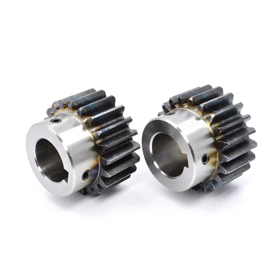 2 Mod 45# Steel Spur Gear 10-24T Bore 8-25mm Pinion Gear with Step Motor Gear