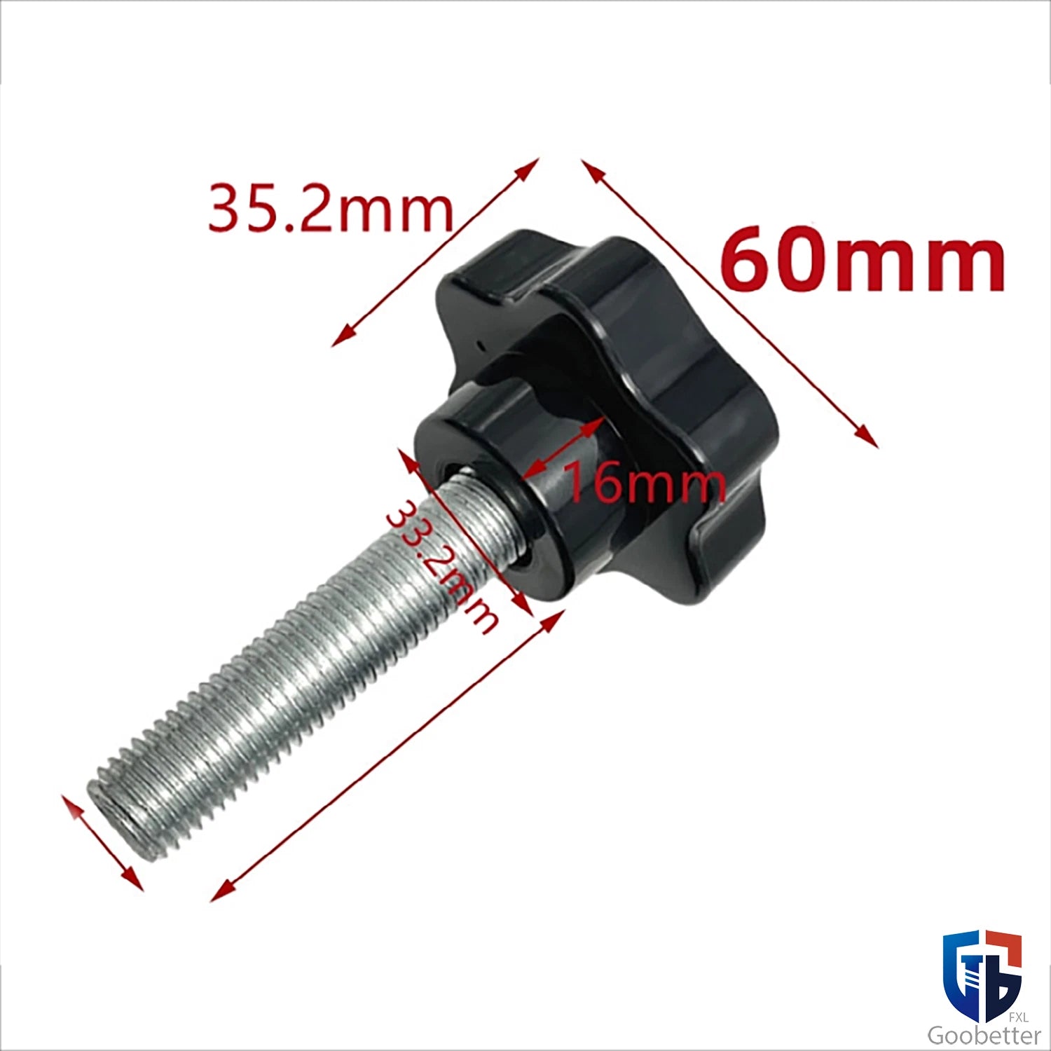 Star Knob Thumb Screws — Clamping Bolts with Hand Grip M10 M12 M14 M16