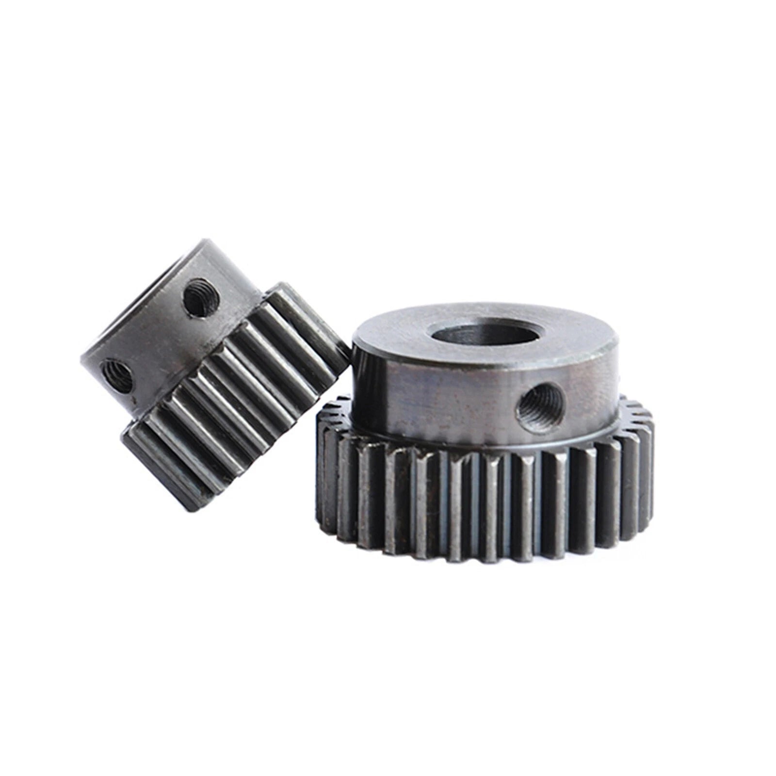 1 Mod Spur Gear 15T-40T Pinion Gear with Step Motor Gear 45# Steel Bore 5-14mm