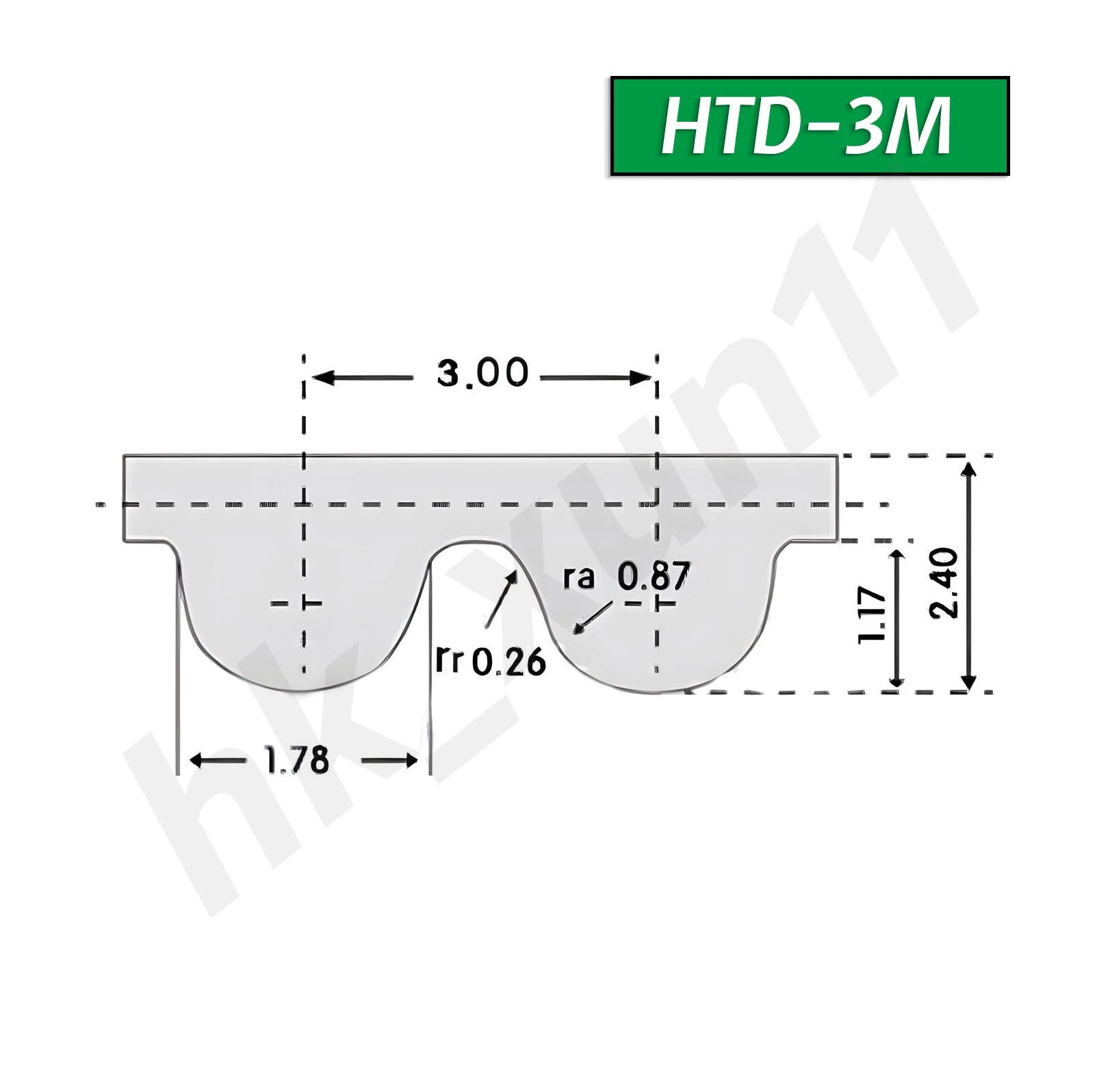 Open Ended Timing Belt — PU + Steel Wire Core, HTD/S/XL/T Profile, for CNC & 3D Printer