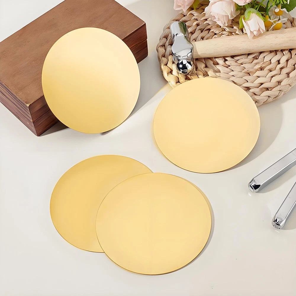 H62 Solids Brass Discs Blanks Metal Round Sheets OD 50-300mm Thick 0.5mm 1mm- 5m