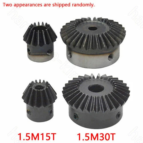 Mod 1/1.5/2 Bevel Gear 15T-30T Bore 5 6 6.35 8 10 12 - 16 mm 90° 1:1 1:2 Using