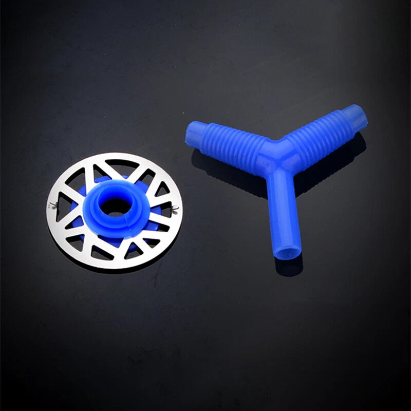 Washing Machine Drain Hose Connector — Y Splitter & Elbow Pipe Fitting Adapter