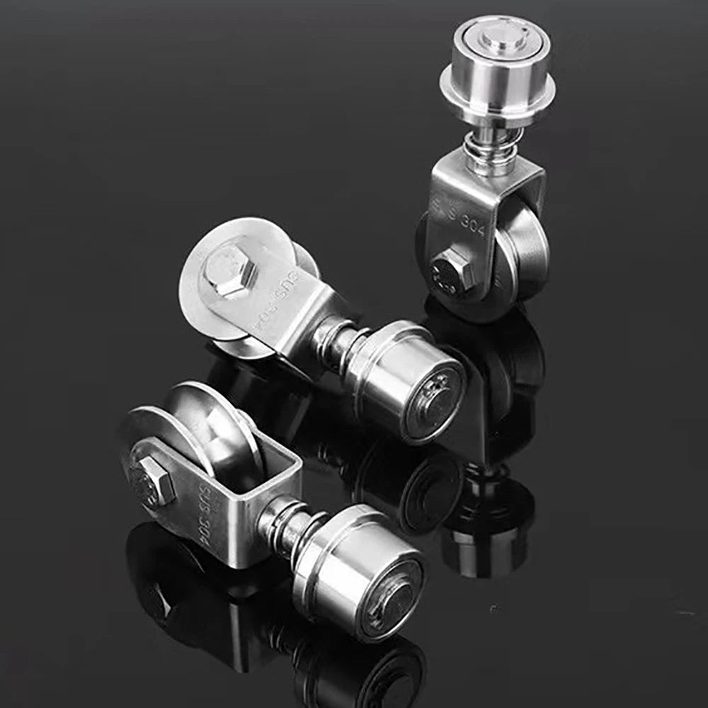 304 Stainless Steel Pulley "U V H" Groove Shape Roller Wheels Idler Pulley Wheel