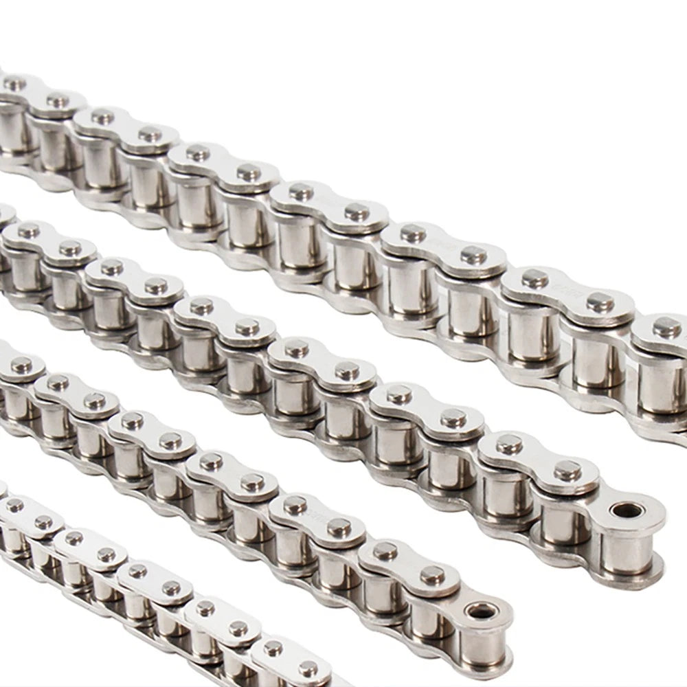 316 Stainless Steel Roller Chain Quality Simplex Chain 08B 10A 12 16A 1.524Meter