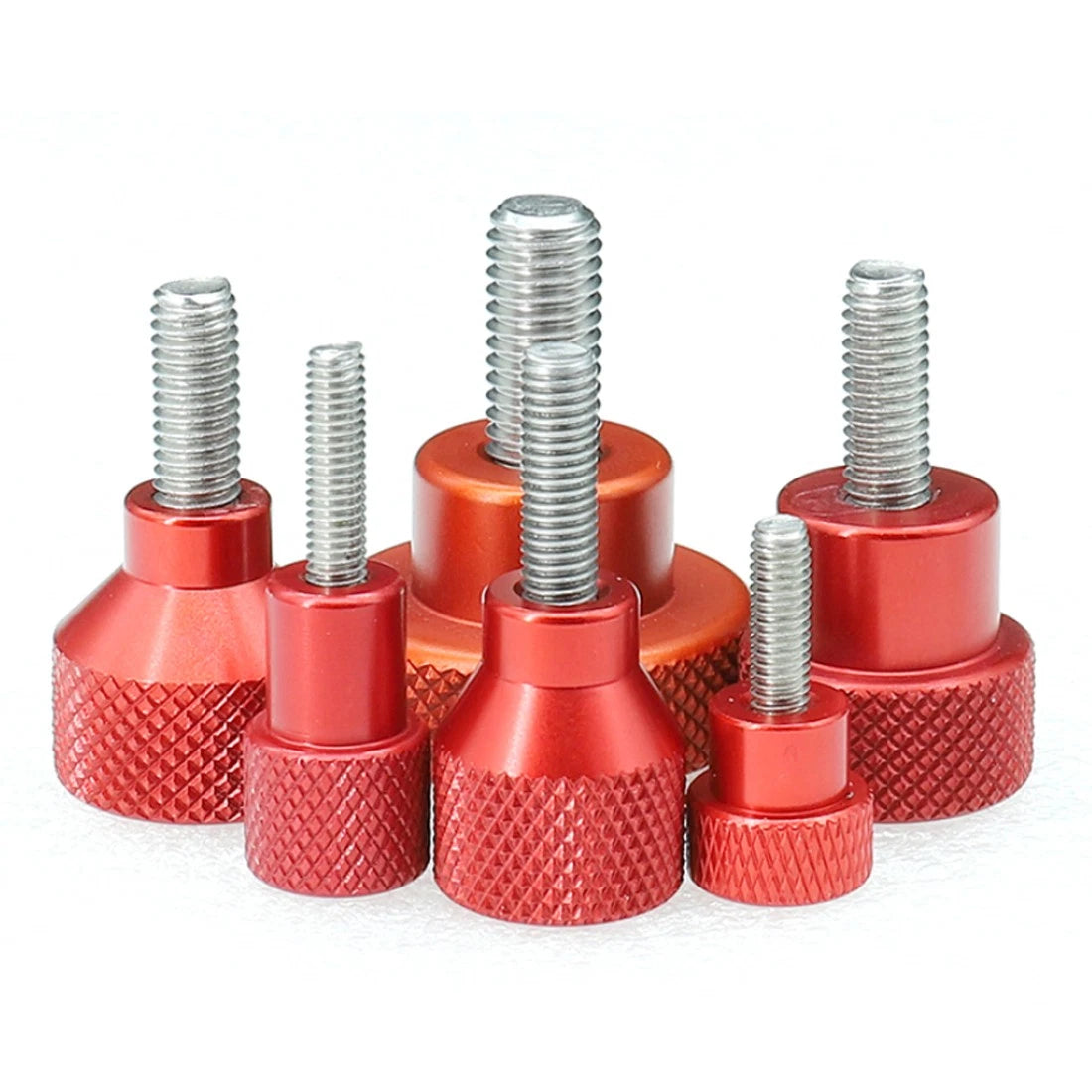 M10 Knurled Thumb Screws Aluminum + Stainlessl Hand Grip Knob Bolts High Type