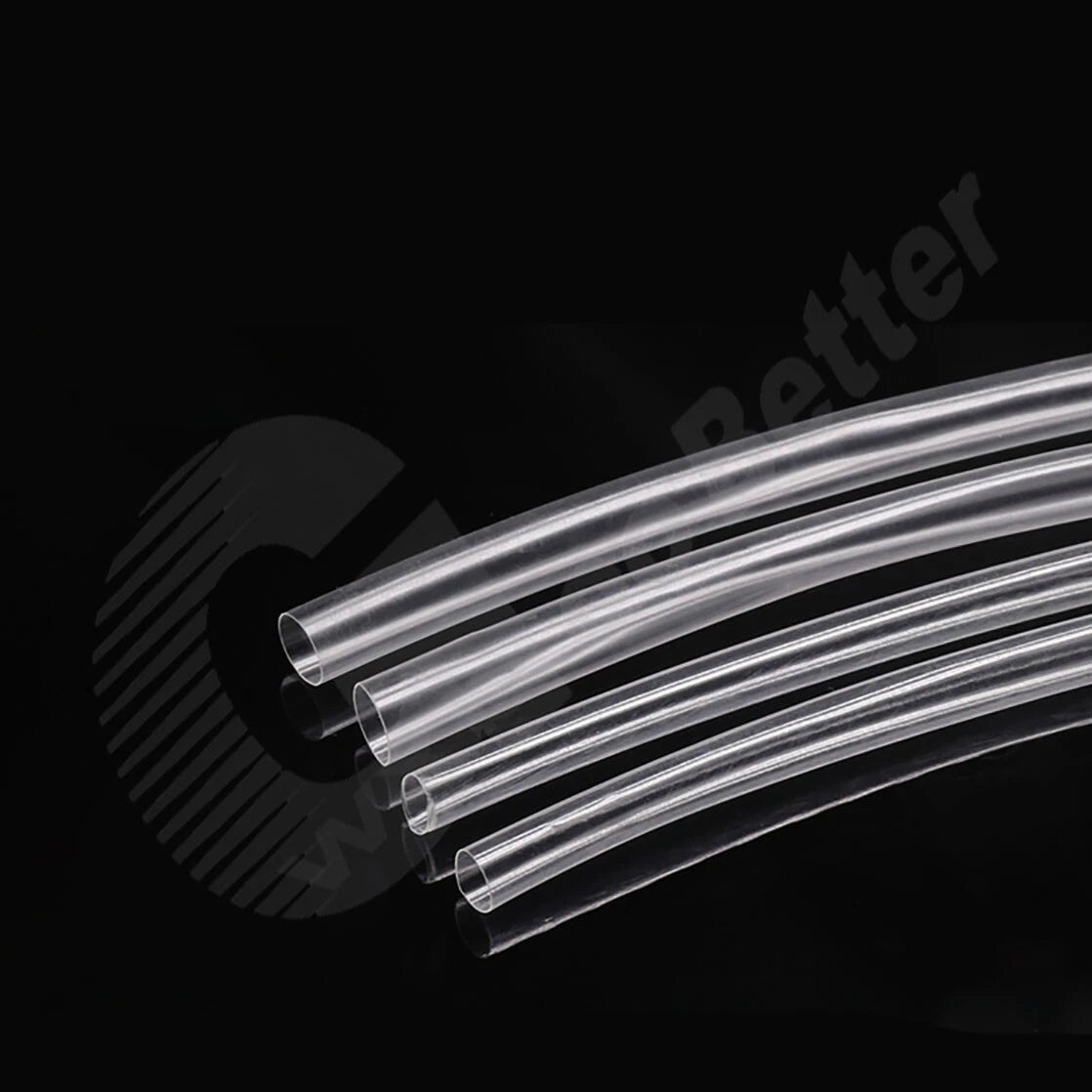 Heat Shrink Tubing 2:1 Polyolefin — φ0.8mm to φ20mm, Black & Clear, 1m–50m