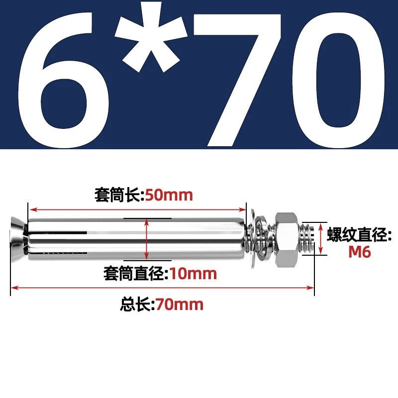Concrete Expansion Anchor Bolts M6–M16 | Extra Long Masonry Sleeve Anchors