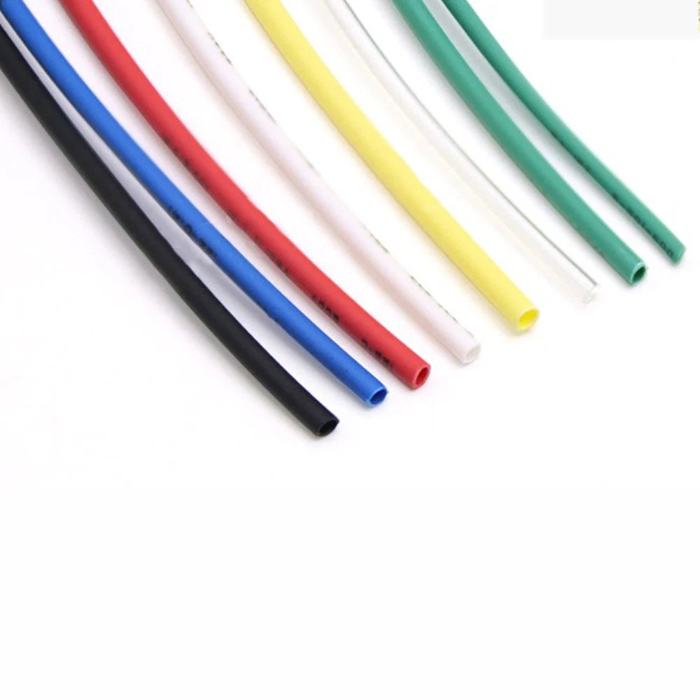 Heat Shrink Tubing 2:1 Ratio — φ2mm to φ210mm, 7 Colors, 1m Length