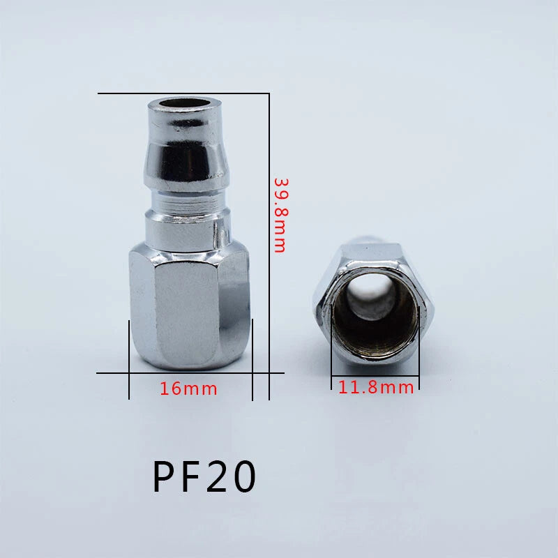 Iron Chrome Plated C-Type Quick Connector Quick Disconnect Air Hose Fitting