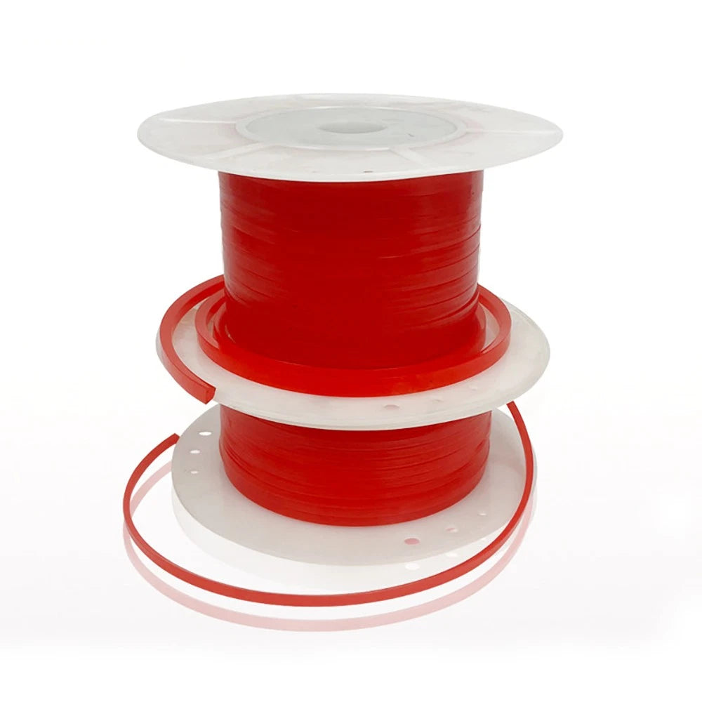 Solid PU V-Belt — Polyurethane Conveyor Drive Belt, Red Smooth, Y/M/Z/A/B/C/D Type