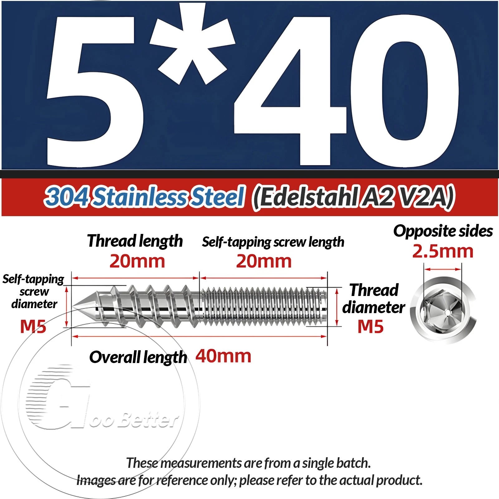 A2 Stainless Steel Hanger Bolts Dual Thread Dowel Screws M4–M12 for Furniture