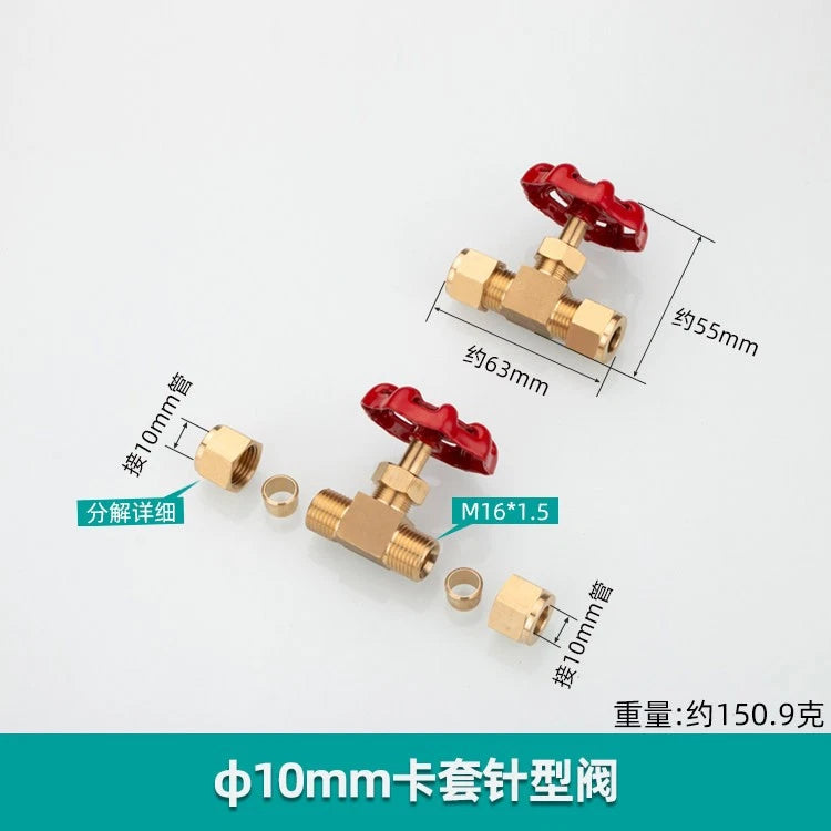 Brass Double Compression Fittings — Straight, 90° Elbow & Shut Off Valve