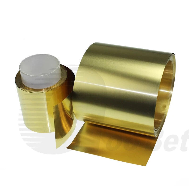 Brass Sheet Roll Metal Foil Strip 0.4mm Thick 10-300mm Width 500mm 1000mm Length
