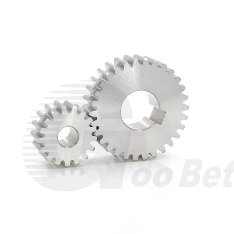 Spur Gear Stainless Steel Module 1 1.5 2 Motor Pinion 12 to 100 Tooth Flat Gear