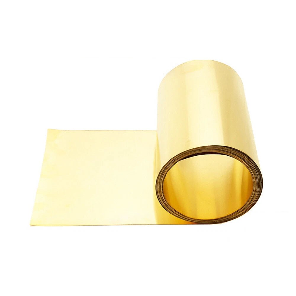 Brass Sheet Strip Roll 0.01mm-1mm Thick 20mm-305mm Width Brass Foil Plate Strip - HomeDIYer