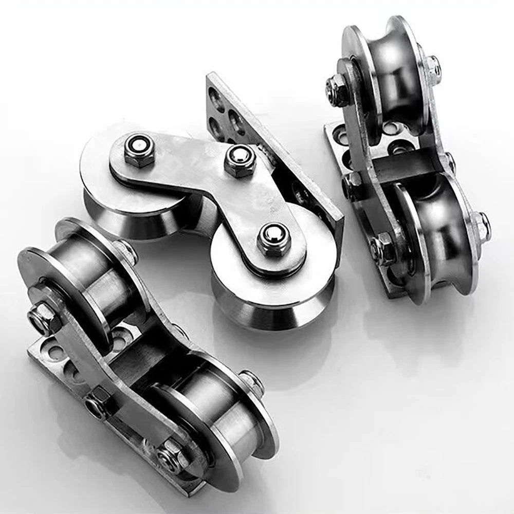 Stainless Steel Pulley UVH Groove Sliding Door Roller Runner Wheel Track Pulley