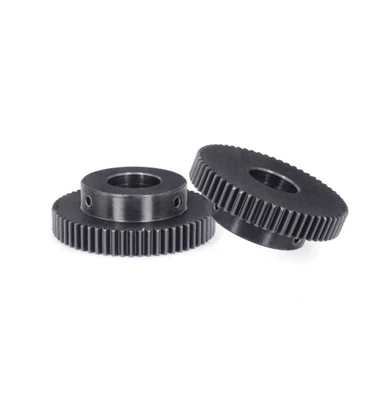 1 Mod Spur Gear 45#Steel Teeth:15T-24T Step Diameter:14/15/16/17mm Bore:4-12.7mm