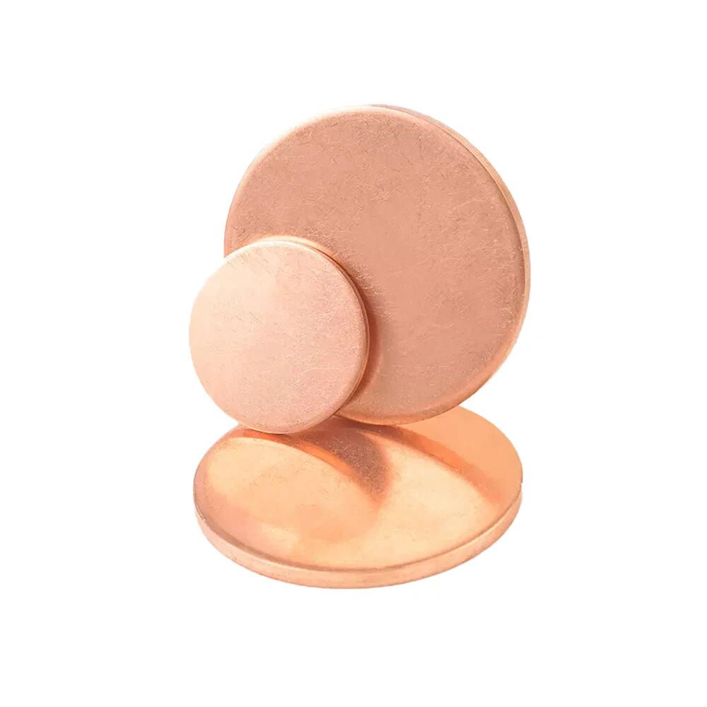 Solid Pure Copper Disc Blank Cut Round Sheet Plate Thick 0.5-3mm Dia 10mm-200mm - HomeDIYer