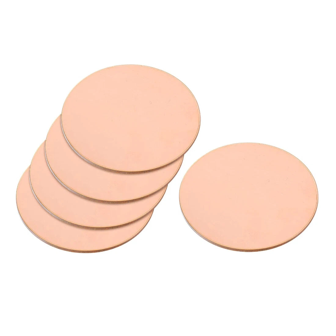 Solid Pure Copper Discs Blanks Round Plate Metal Sheet 10-300mm OD 1mm-6mm Thick