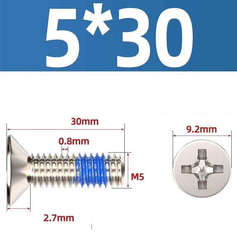 M1.2–M6 Phillips Flat Head Machine Screws | Carbon Steel | Black & Nickel Plated - HomeDIYer