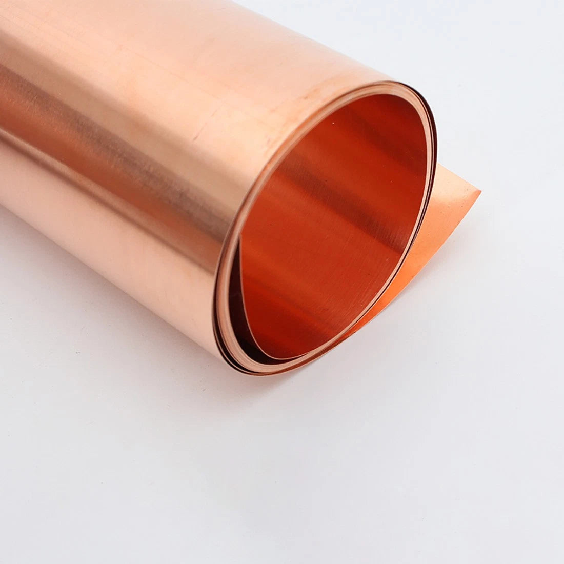 99.9% Flexible Pure Cu Metal Foil Plate Strip 0.01~1mm Thick Copper Sheet Roll