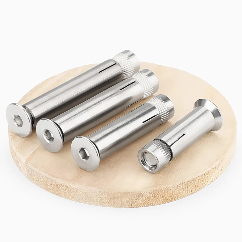 M6–M12 Countersunk Hex Socket Expansion Bolts — 304 & 201 Stainless Steel, A-Type & B-Type