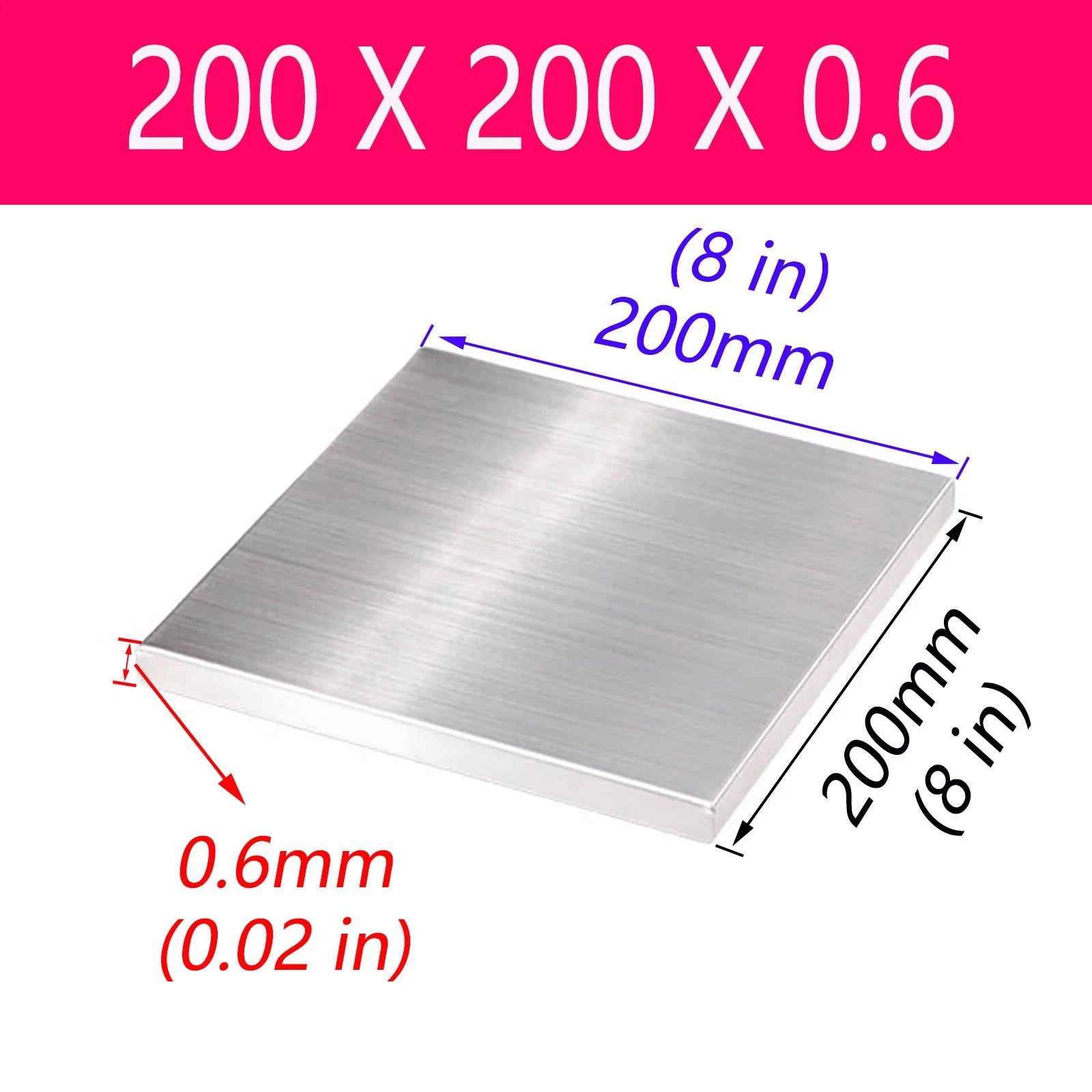 Stainless Steel Sheet Bright Polish 0.6 0.8 -5mm Thick Many Size Grade A2 304