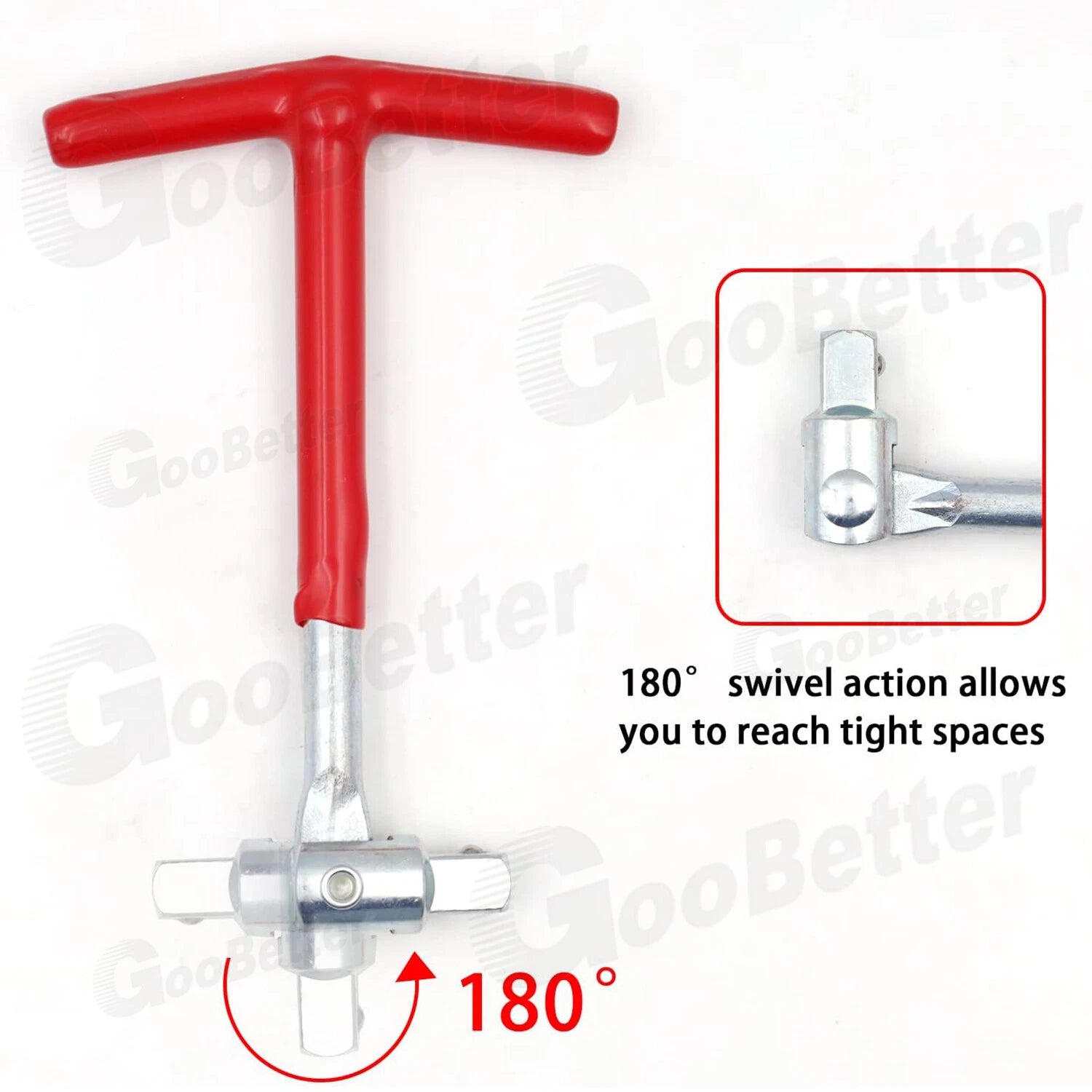 3PCS Spark Plug Removal Tool 16 21mm T-Handle Flexible Spanner Socket Wrench Set