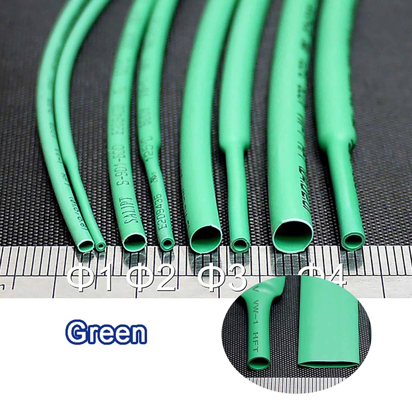 Heat Shrink Tube 2:1 Ratio – Multi-Color & Multi-Size Electrical Cable Sleeving