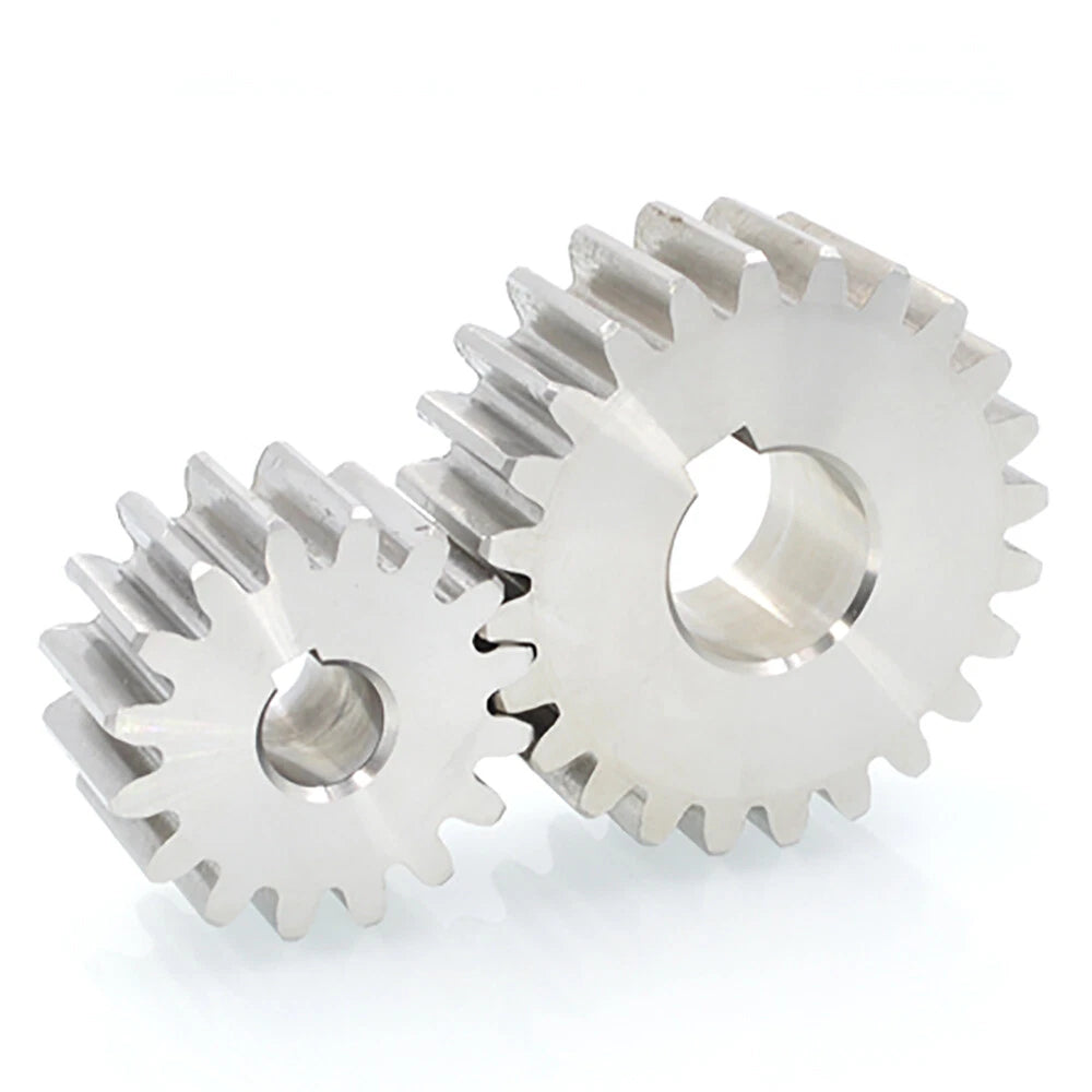 1/1.5/2 Mod 12~120 Teeth, Flat Gear Cylindrical Gear, Spur Gears Stainless Steel