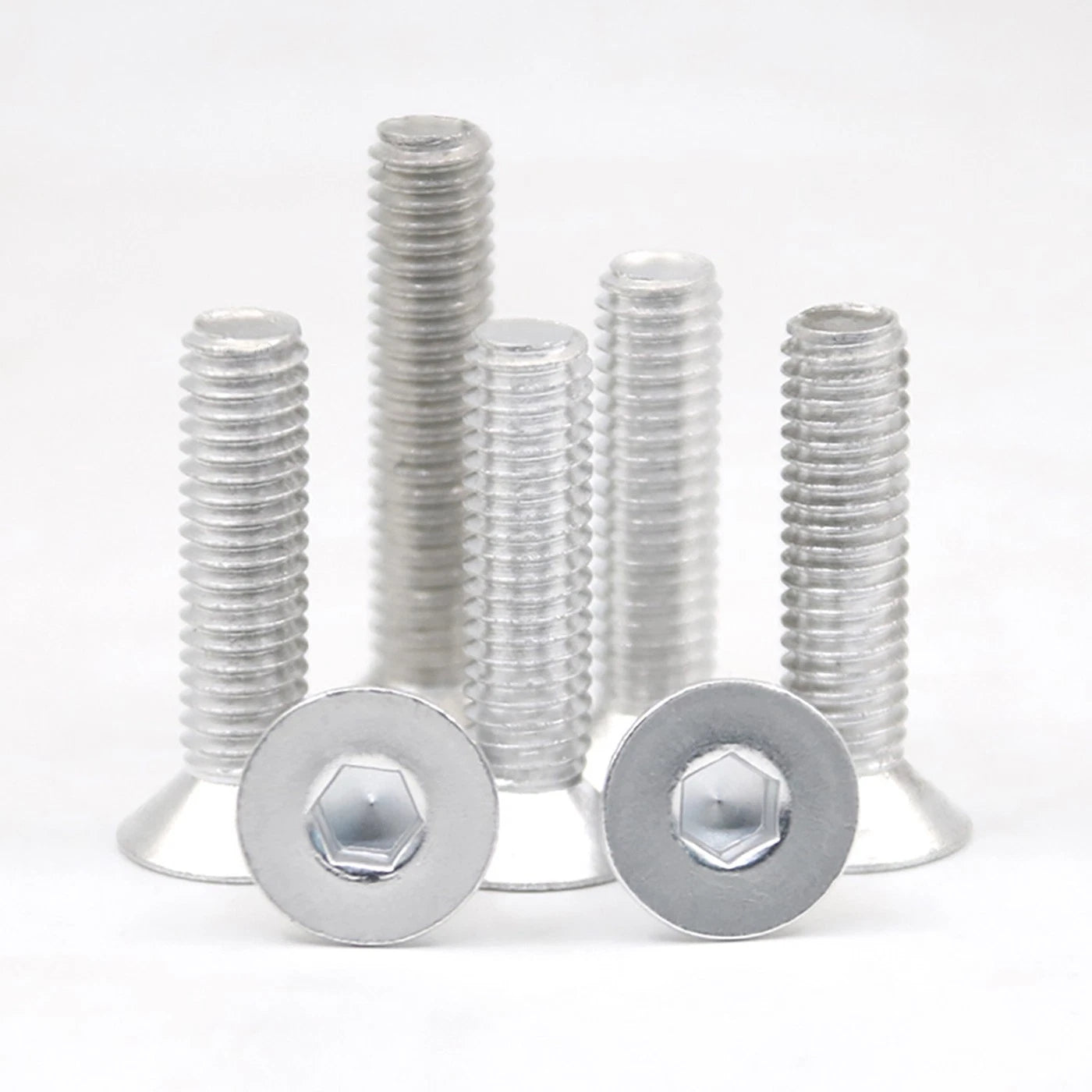 6063 Aluminium Allen Socket Countersunk Screws DIN 7991 — M2 to M8