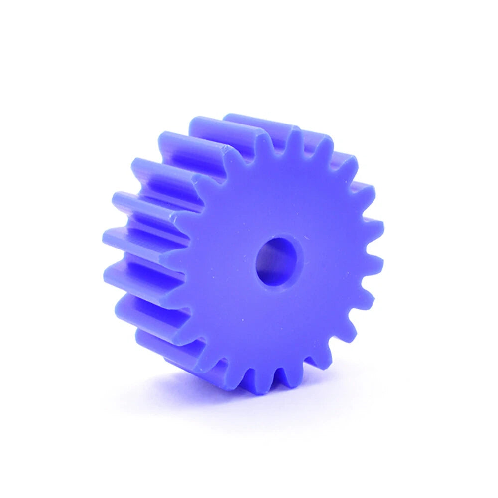 1.5 Modulus Blue Nylon Spur Gear, Flat Gears 12 to 100 Teeth, 6mm/8mm/10mm Bore
