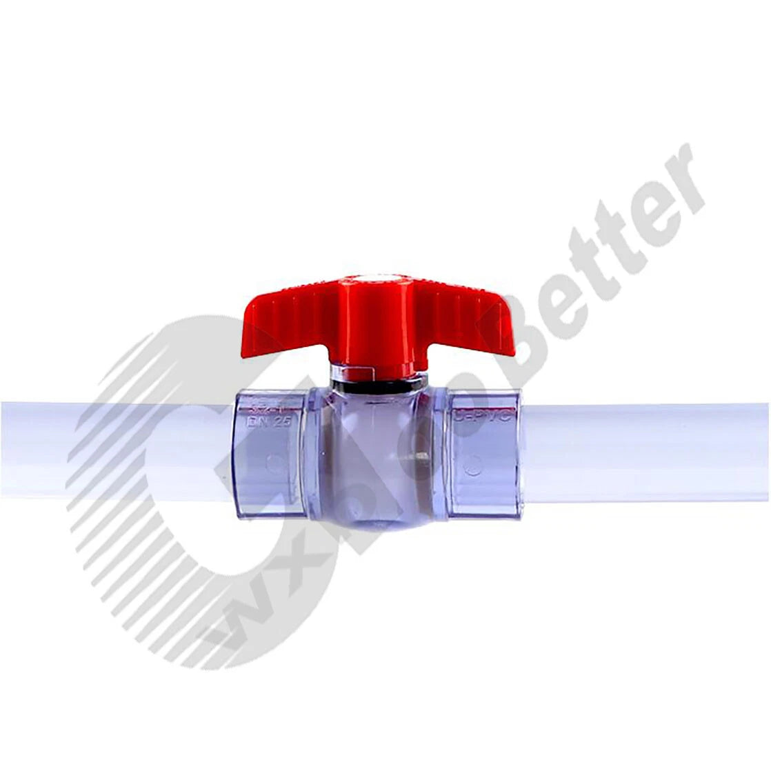UPVC Ball Valves Clear Φ20mm Φ25mm~Φ63mm UPVC Plumbing Fittings On Off Valves