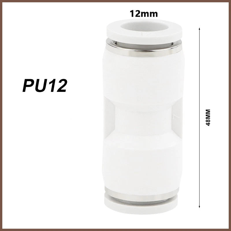 Pneumatic Push Fit Connectors Air Hose Speed Push In Fittings PU PE PY PG PEG
