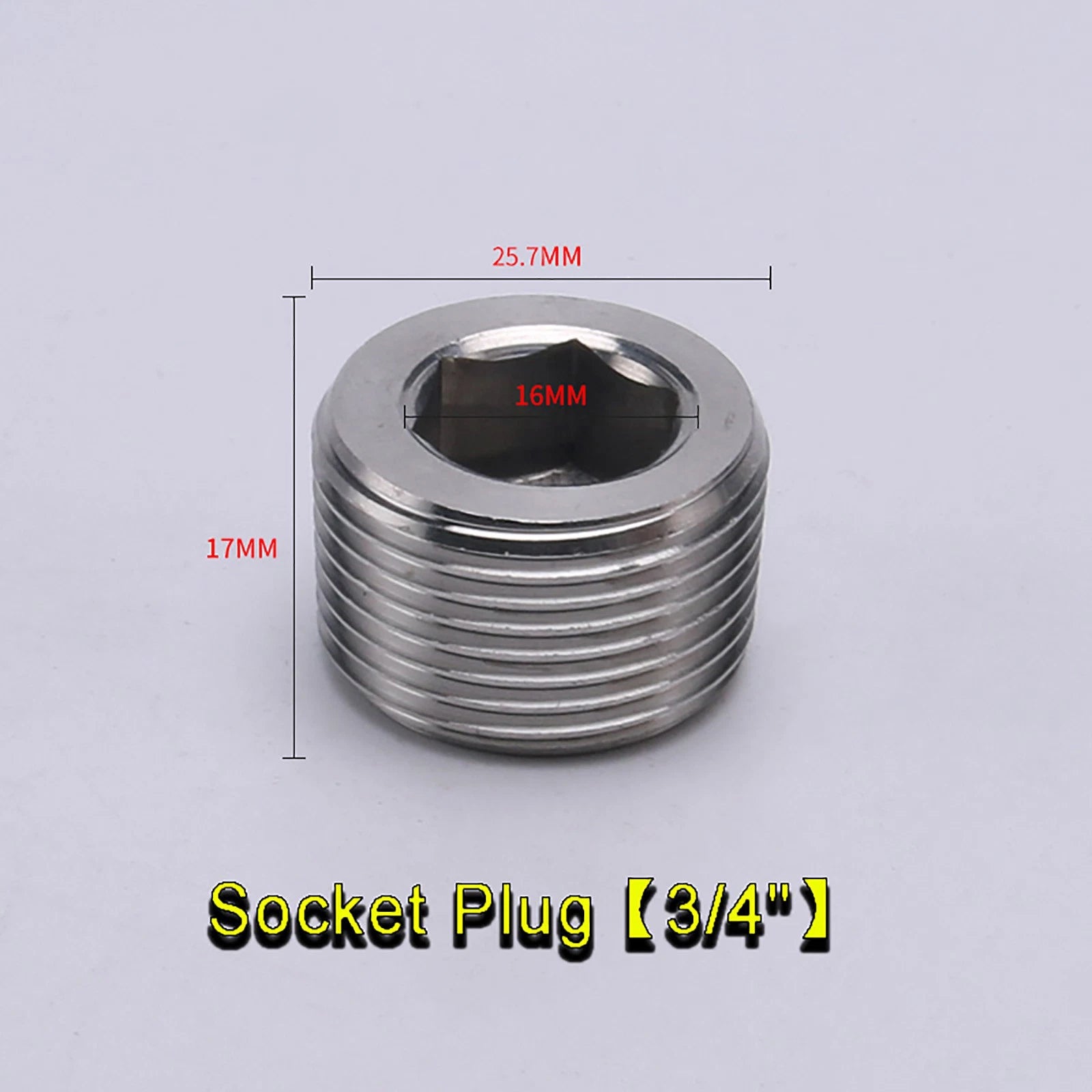 Stainless Steel BSP Pipe Fittings – Socket Plug, Hex Plug & Hex Cap 1/4" to 2"