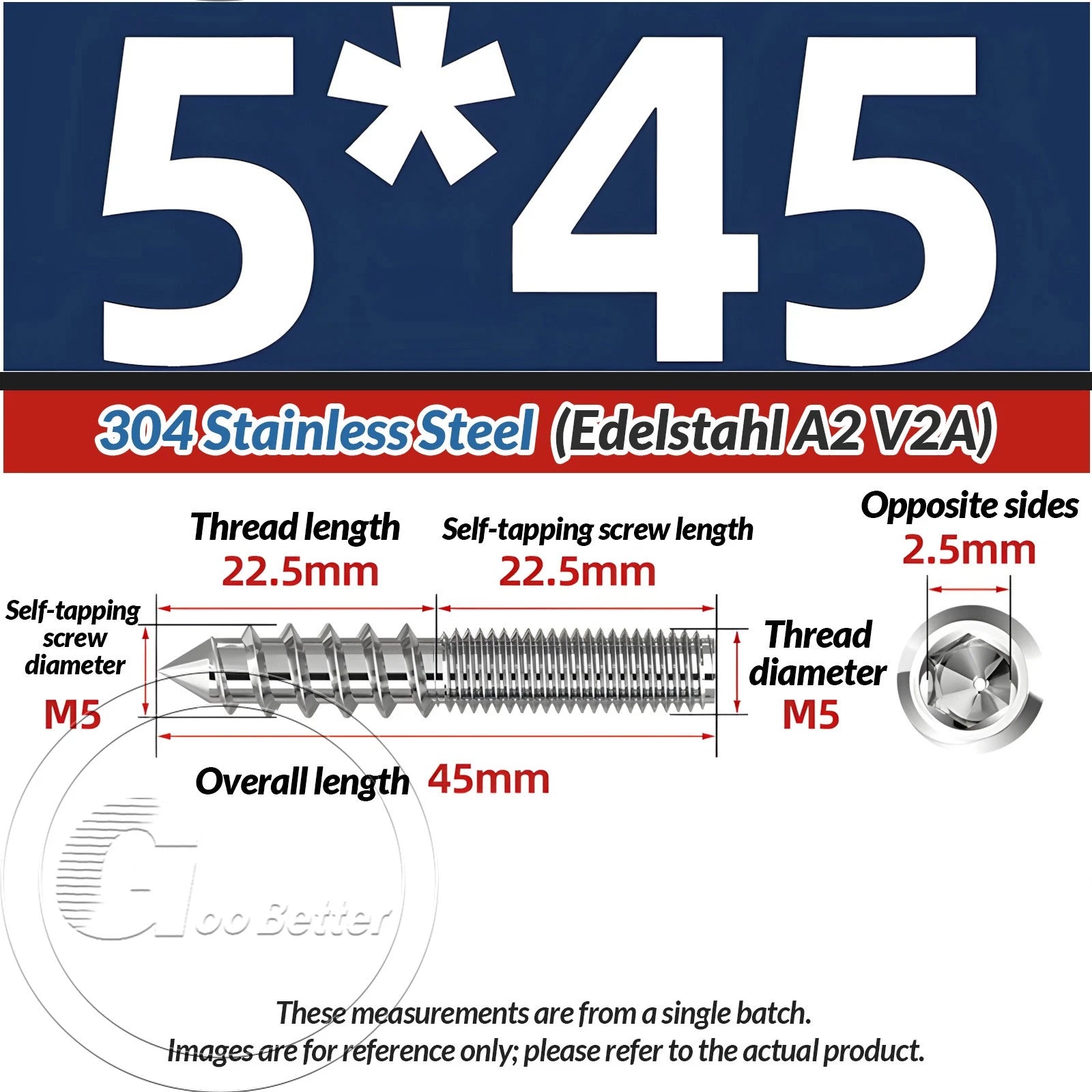 A2 Stainless Steel Hanger Bolts Dual Thread Dowel Screws M4–M12 for Furniture