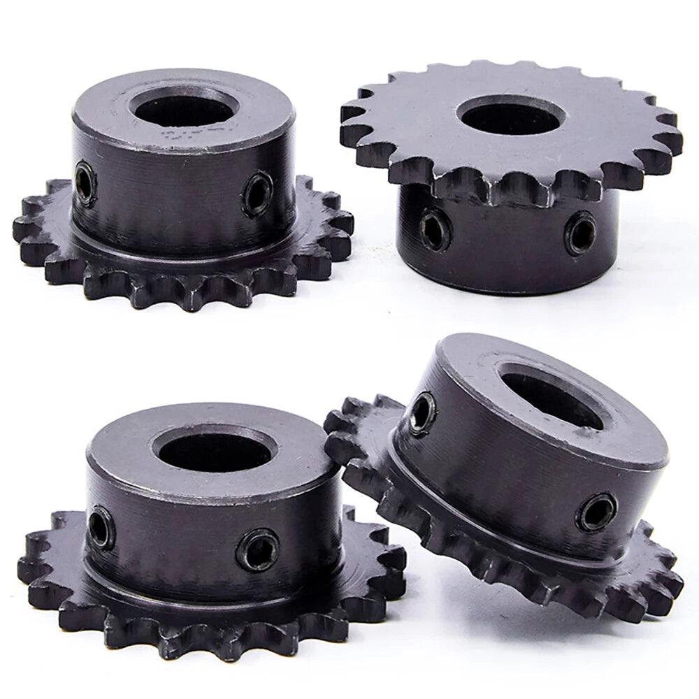 45#Steel Roller Chain Sprocket Wheel 04C Pitch 6.35mm 21~26 Teeth Bore 8~25mm