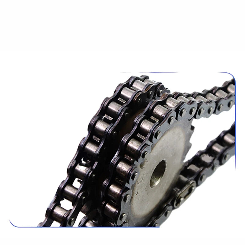 #40 08B #50 10A #60 12A Chain Sprocket 10T - 30T Double Row Tooth Roller Chain
