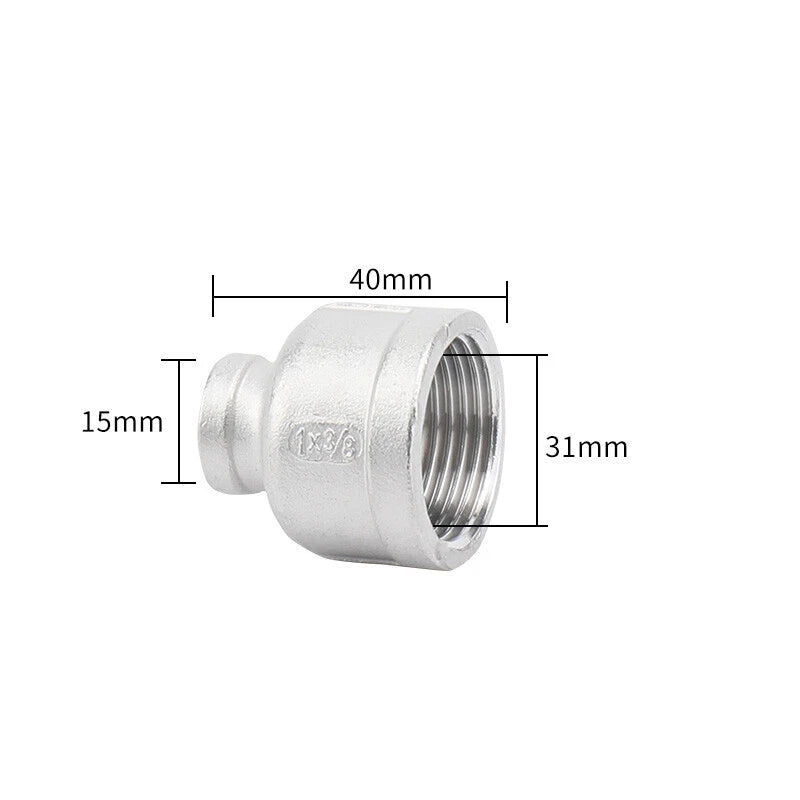 BSP Stainless Steel Reducing Bush — Female Thread Pipe Fitting